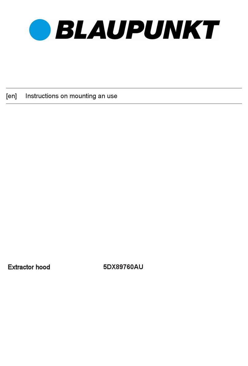 Blaupunkt 5DX89760AU Instructions on mounting an use