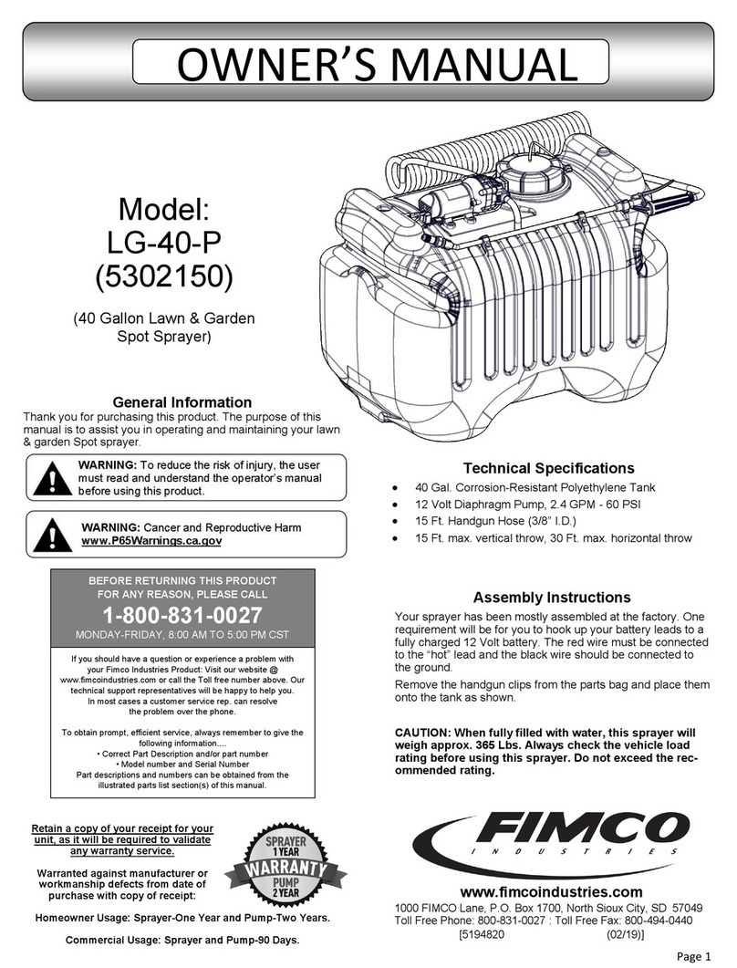 Fimco LG-40-P User manual