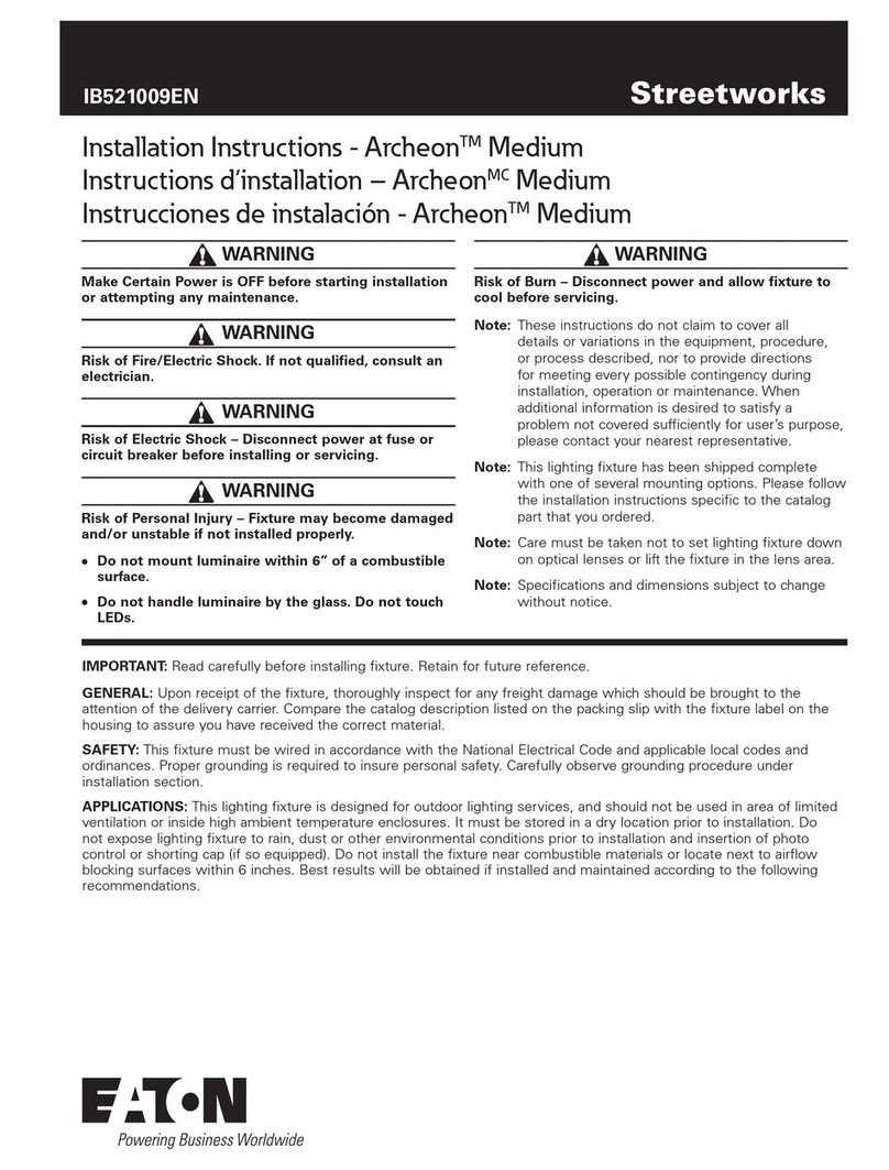 Eaton Streetworks Archeon Medium User manual
