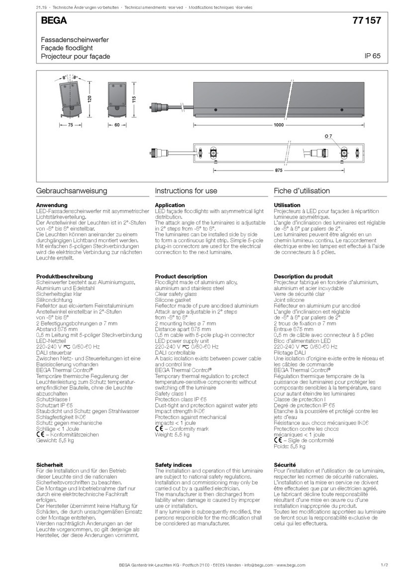 BEGA 77 157 User manual