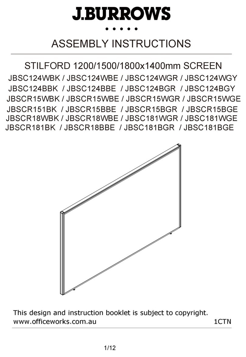 J.Burrows JBSC124WBK Assembly instructions