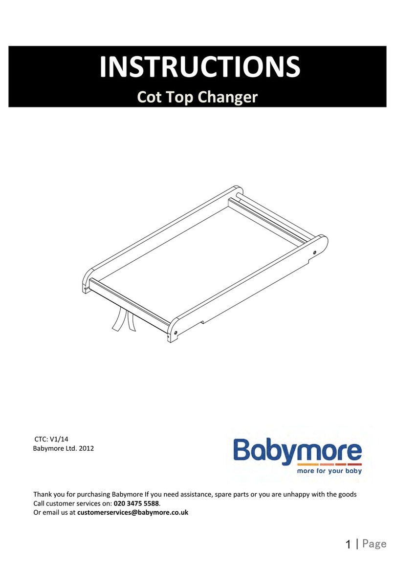 Babymore Cot Top Changer instructions