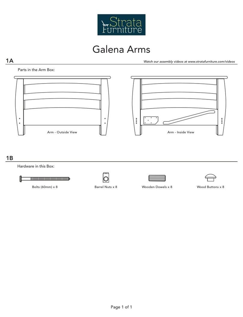 Strata Furniture Galena Arms Assembly instructions