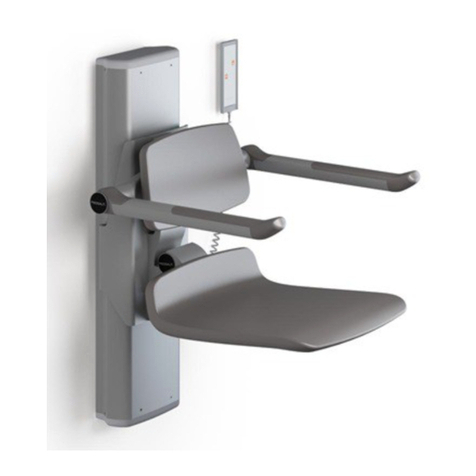 Pressalit 450 seat R7470 User manual