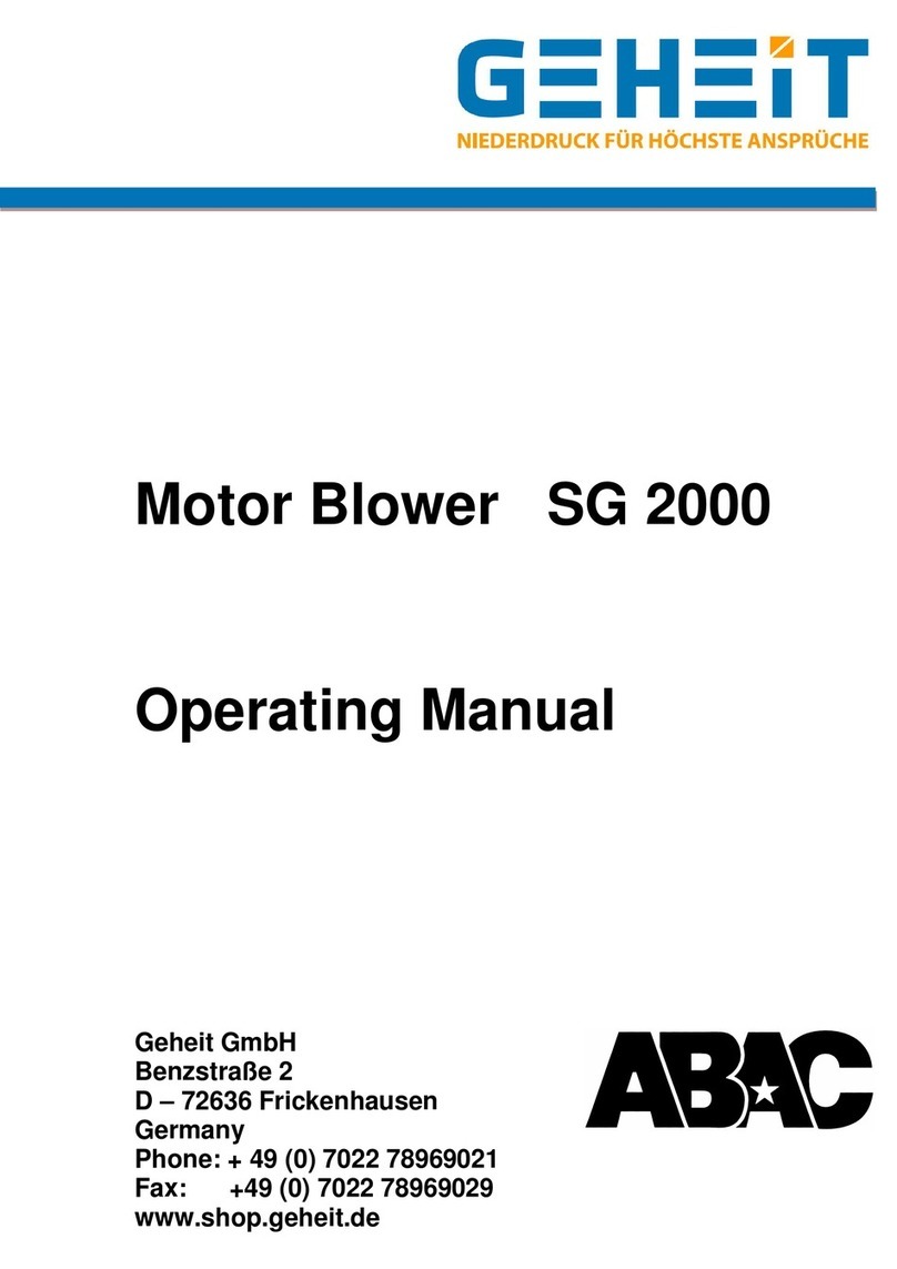 GEHEIT ABAC SG 2000 operating manual