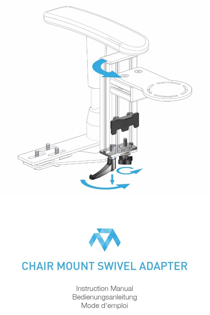 Monstertech Chair mount swivel adapter instruction manual Monstertech Chair mount swivel adapter instruction manual