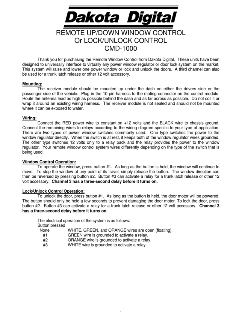 Dakota Digital CMD-1000 manual