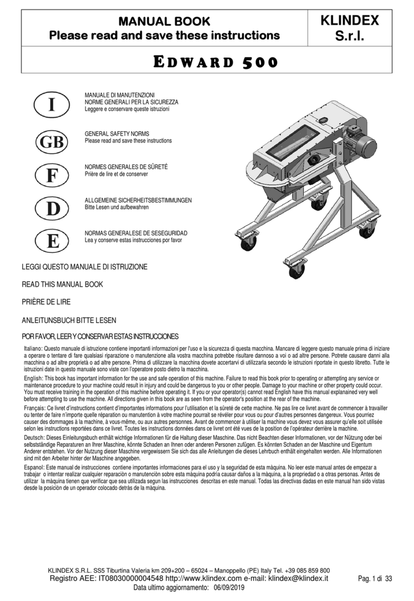 KLINDEX EDWARD 500 Product guide
