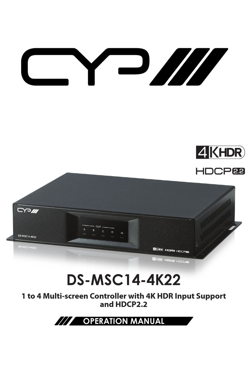 CYP DS-MSC14-4K22 Operation manual