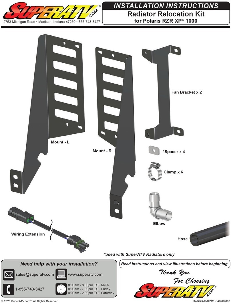 SuperATV IN-RRK-P-RZR1K installation instructions