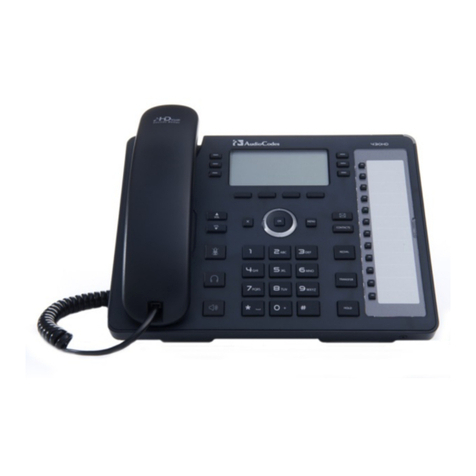 AudioCodes 440HD User manual AudioCodes 440HD User manual