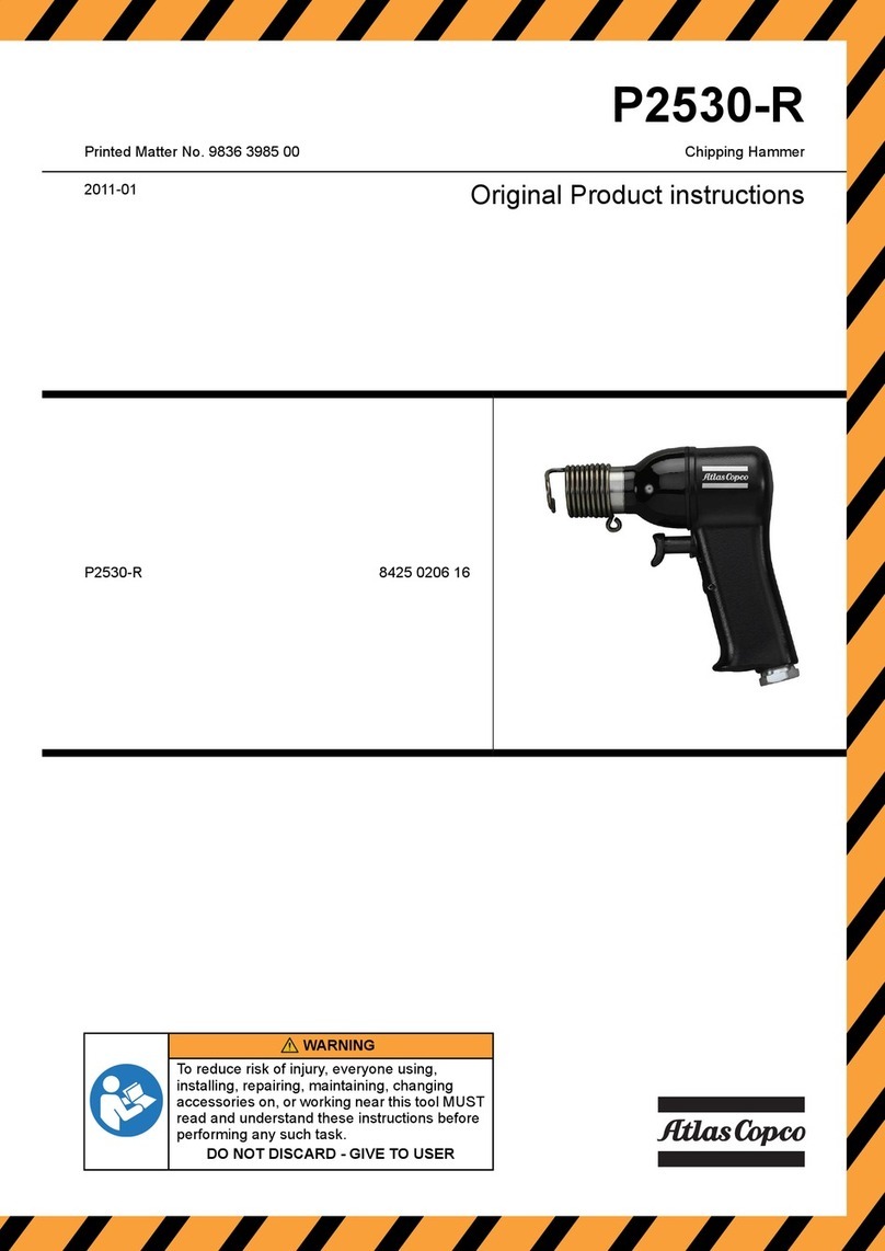 Atlas Copco P2530-R Original product instructions