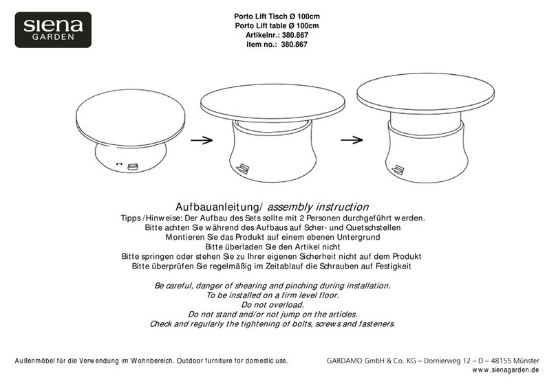 siena GARDEN 380.867 User manual