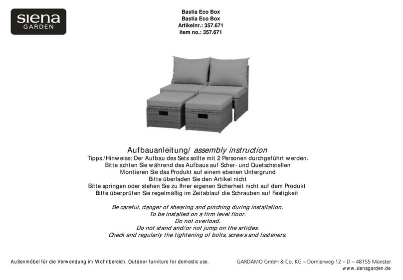 siena GARDEN Bastia Eco Box 357.671 User manual