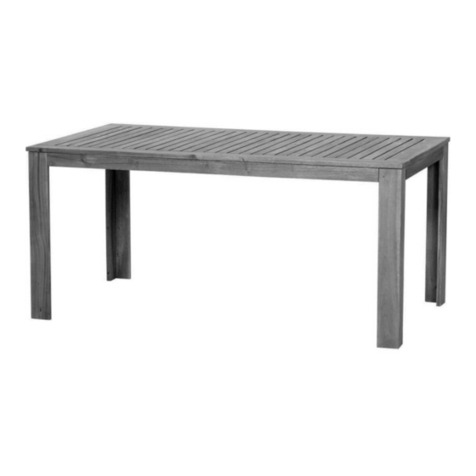 siena GARDEN Paleros Table 120.527 Assembly instructions