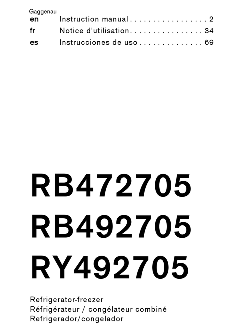 Gaggenau RB472705 instruction manual