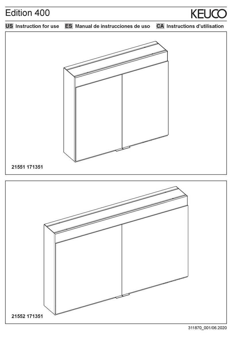 KEUCO Edition 400 21551 171351 User manual