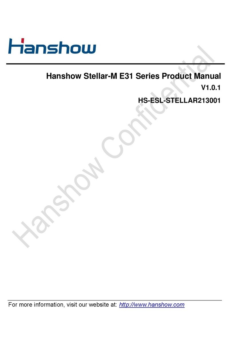 hanshow Stellar-M E31 Series User manual