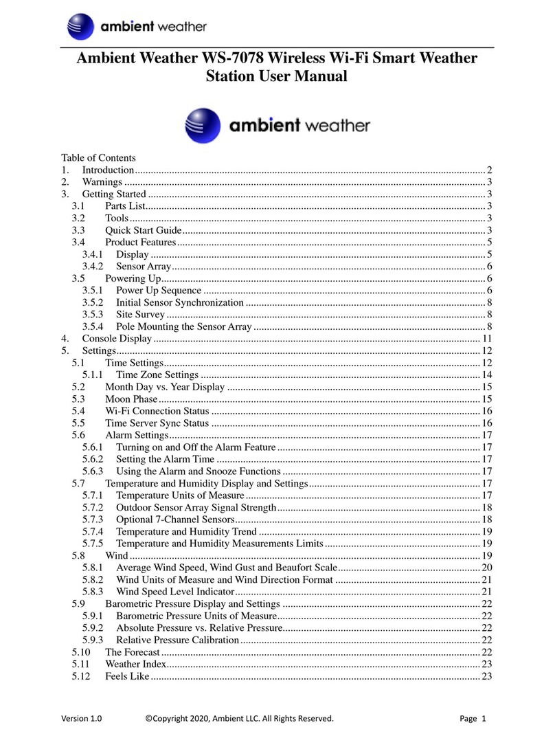 Ambient Weather WS-7078 user manual