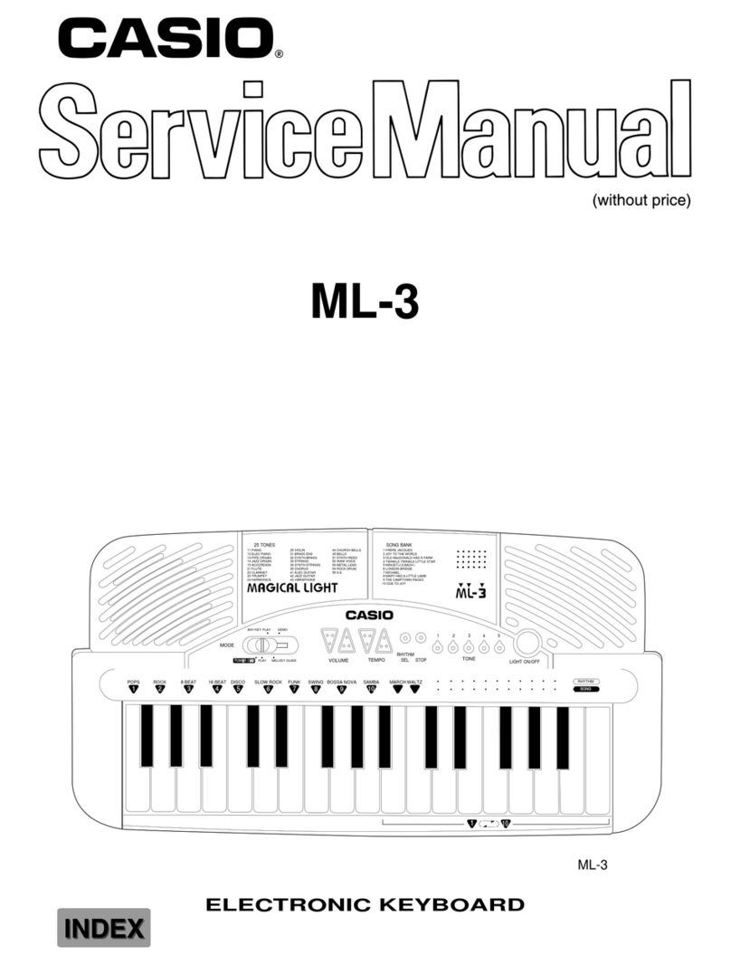 Casio ML-3 User manual