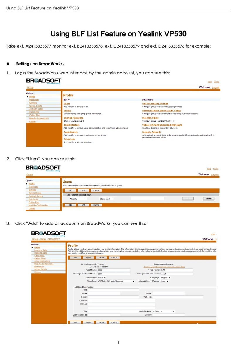 Yealink VP530 User manual