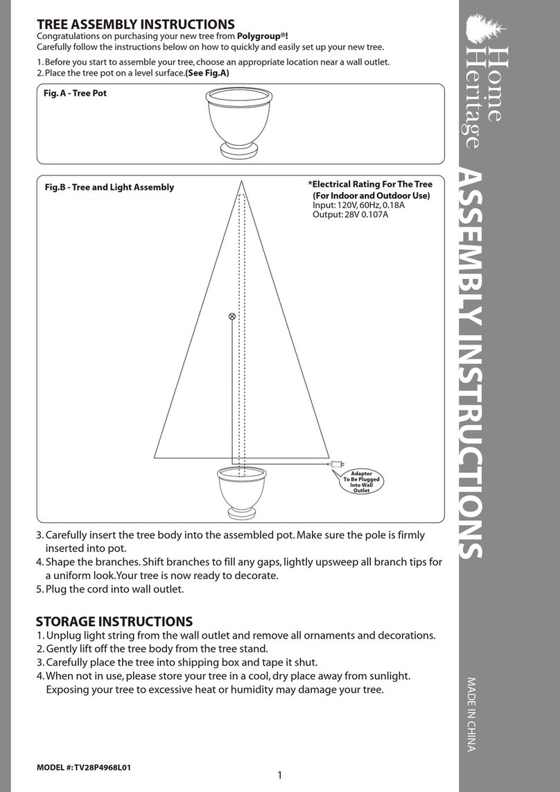 Polygroup Home Heritage TV28P4968L01 Assembly instructions