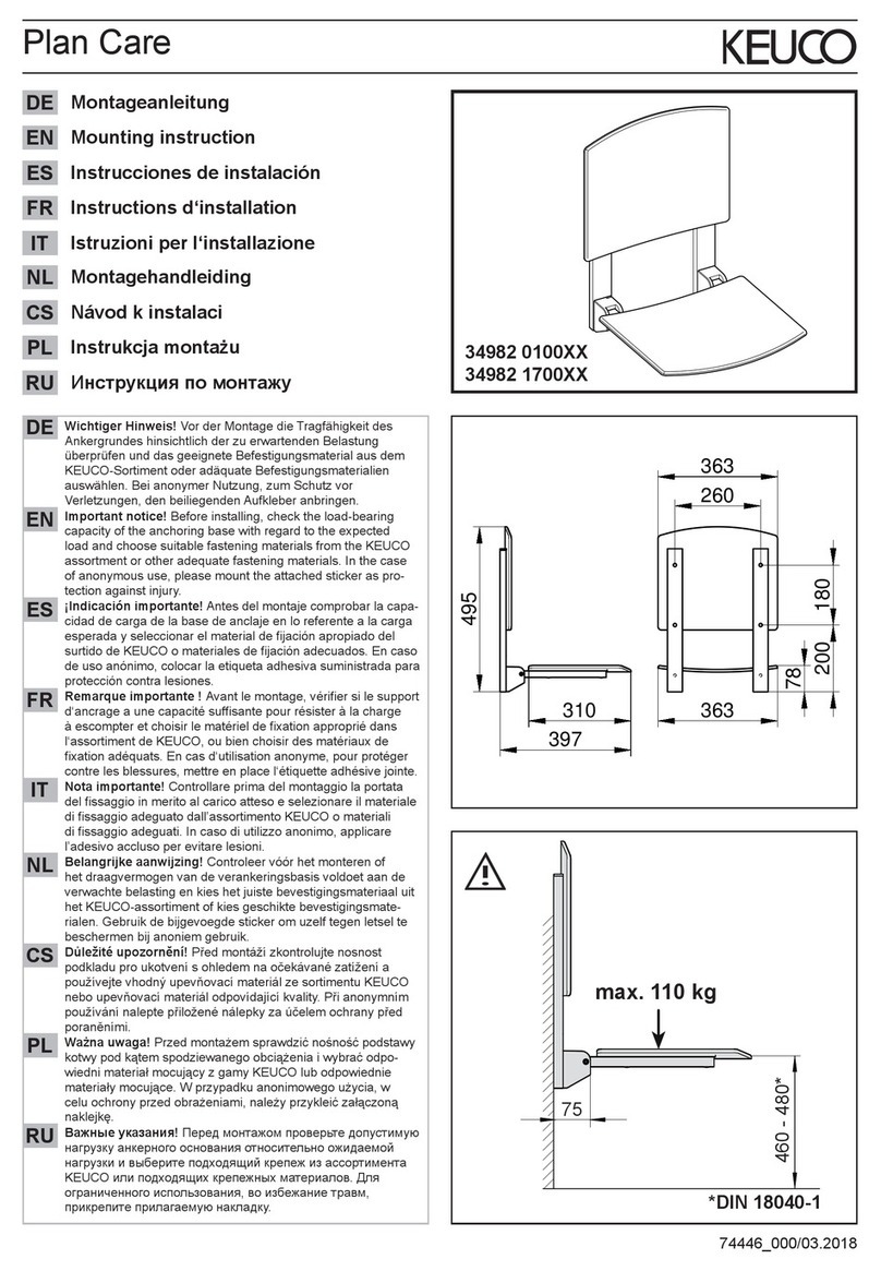 KEUCO Plan Care 34982 0100 Series User guide