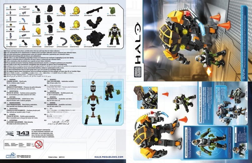 Mega Bloks HALO 97214 User manual Mega Bloks HALO 97214 User manual
