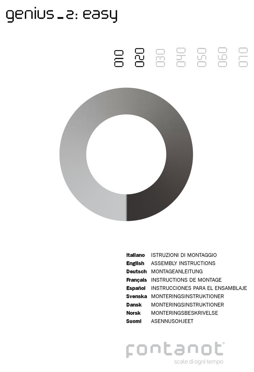 Fontanot Genius 010 2:Easy User manual