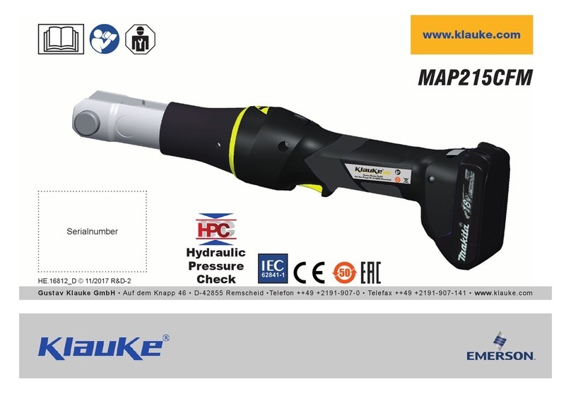 Emerson Klauke MAP215CFM User manual