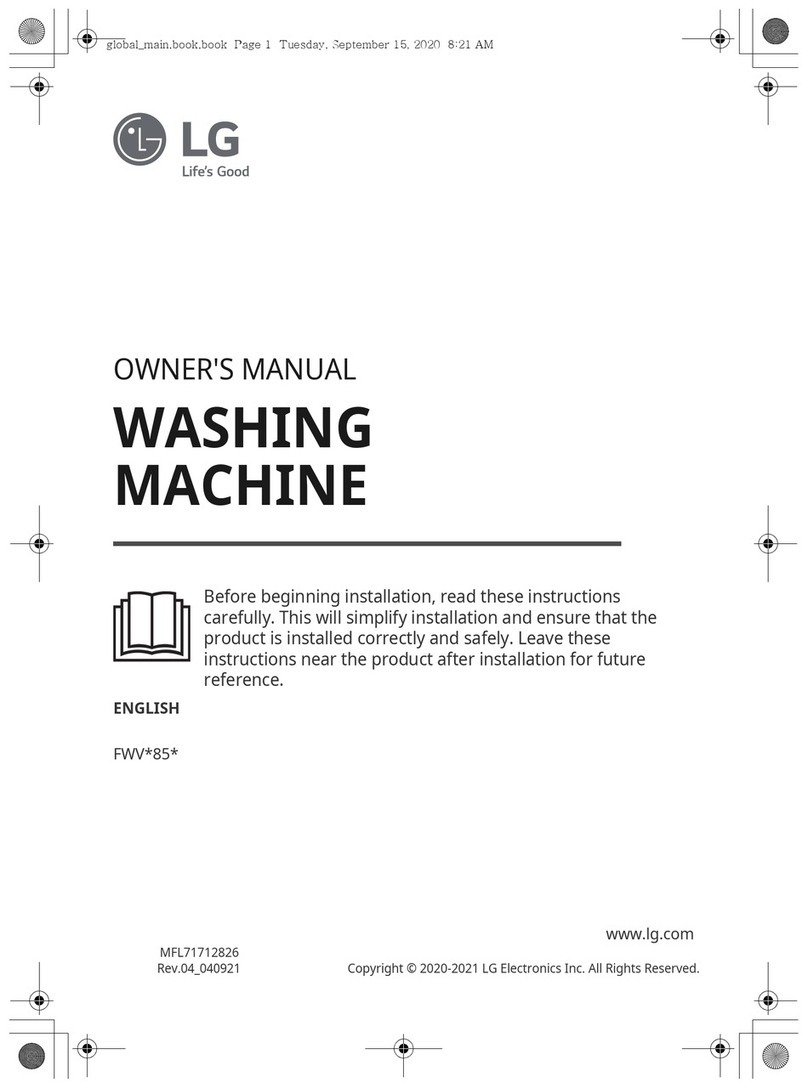 LG FWV 85 Series owner's manual
