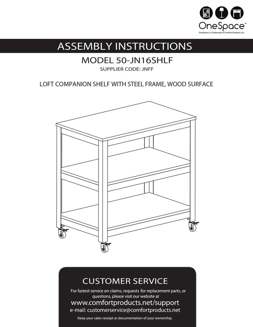 Comfort Products JNFF Assembly instructions