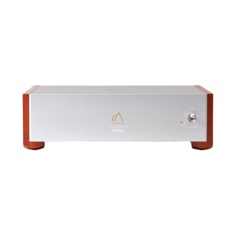 SPEC DESIGNER AUDIO RPA-W3EX Operation manual