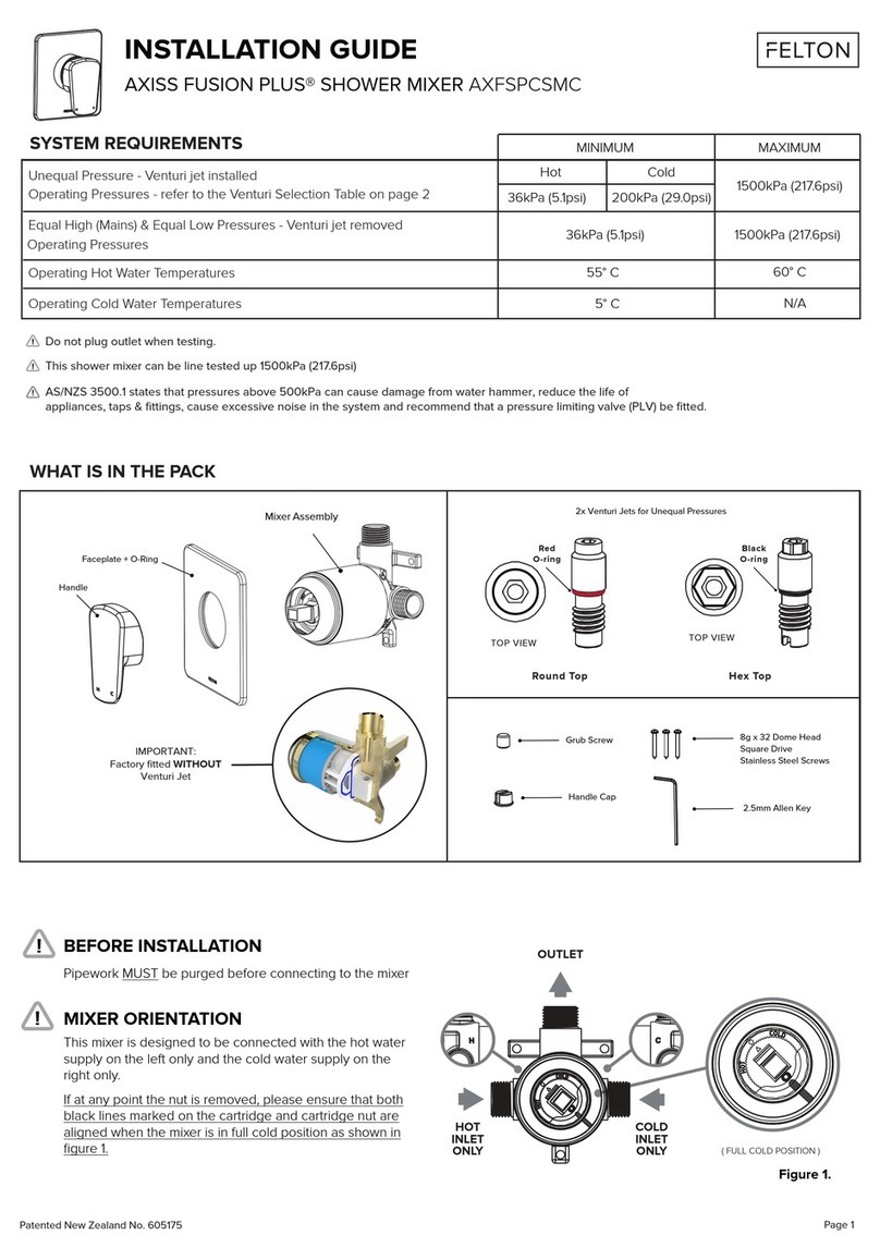 Felton AXISS FUSION PLUS AXFSPCSMC User manual