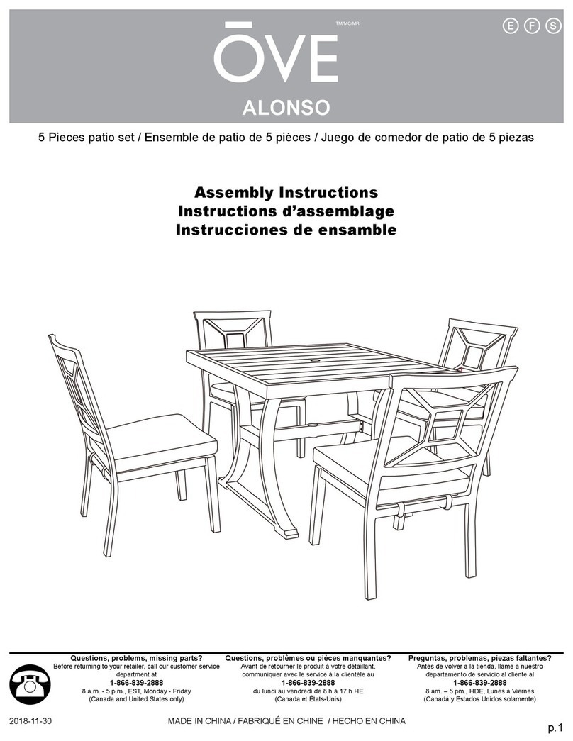 OVE ALONSO Assembly instructions