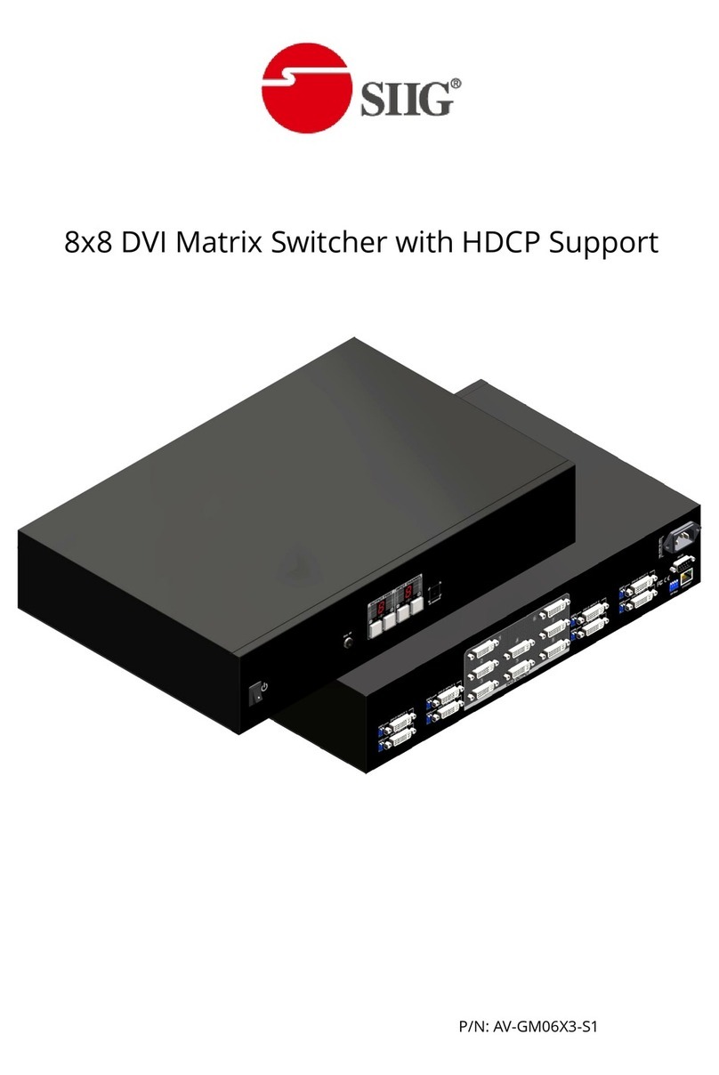 SIIG AV-GM06X3-S1 manual
