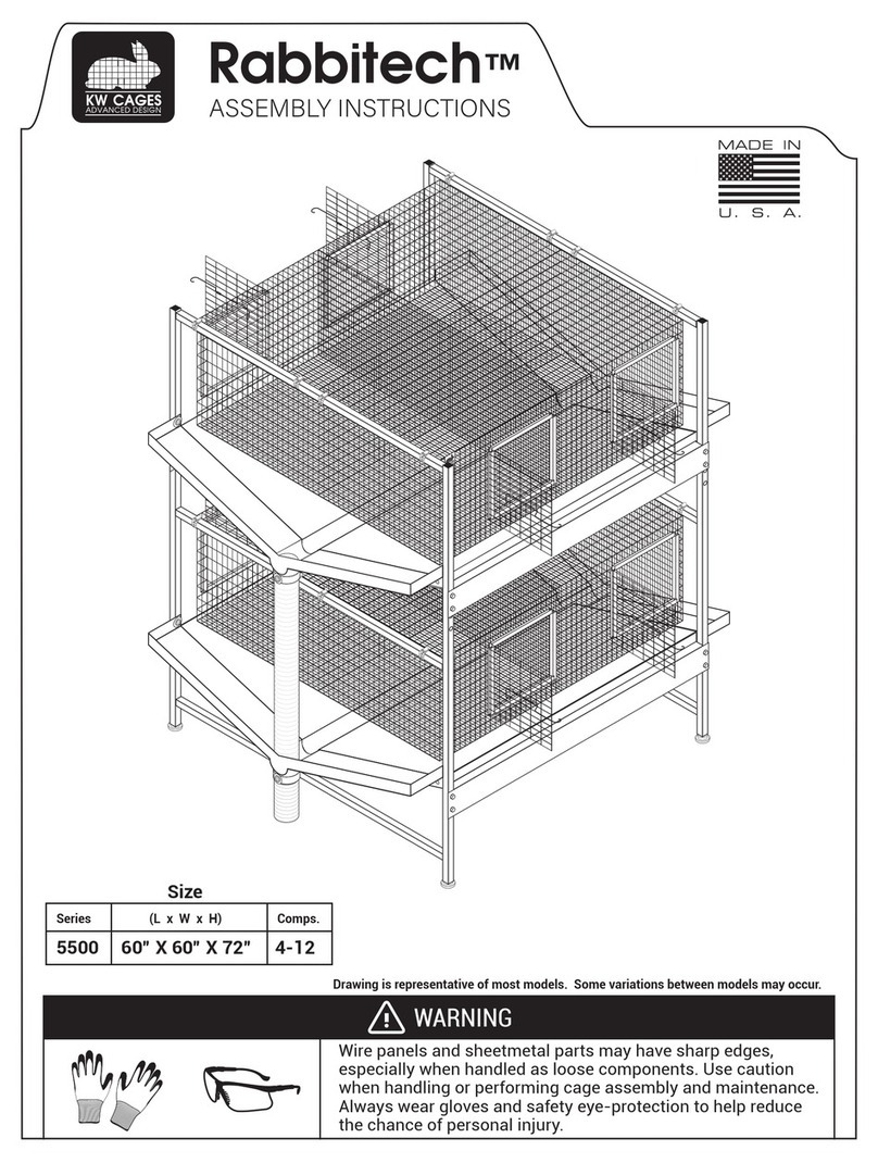 KW Cages Rabbitech 5500 Series Assembly instructions KW Cages Rabbitech 5500 Series Assembly instructions