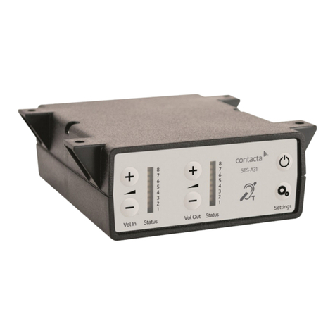 Contacta STS-K002L-G-01 Operation manual