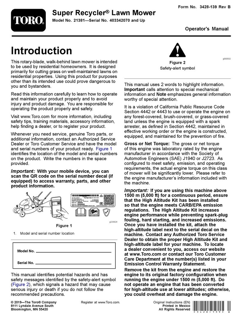 Toro Super Recycler 21381 User manual