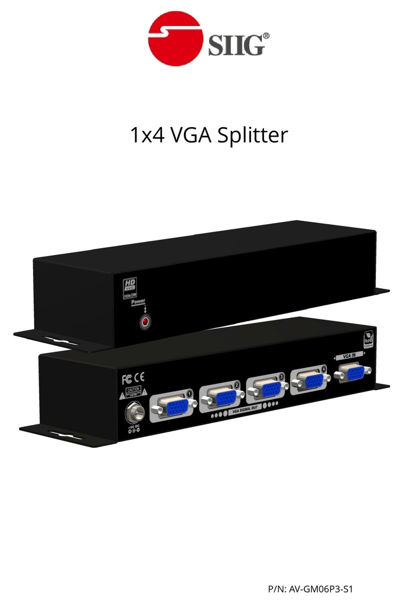 SIIG AV-GM06P3-S1 User manual SIIG AV-GM06P3-S1 User manual