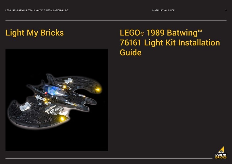 Lightmybricks LEGO 1989 Batwing installation guide