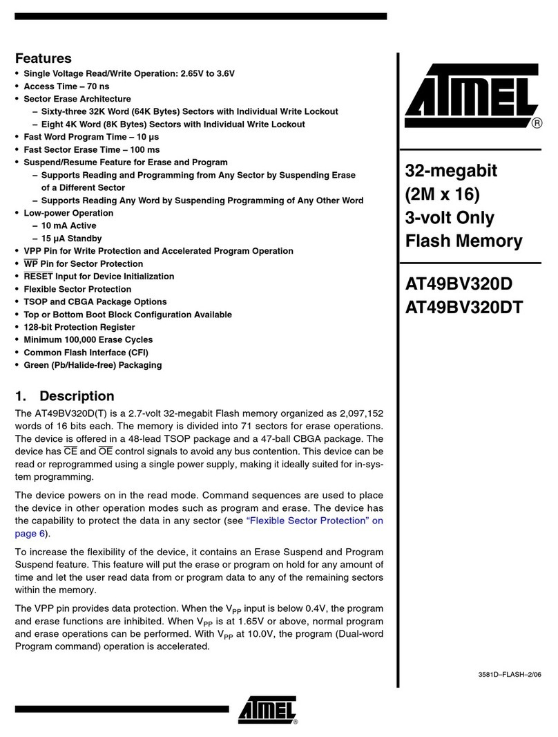 Atmel AT49BV320D manual