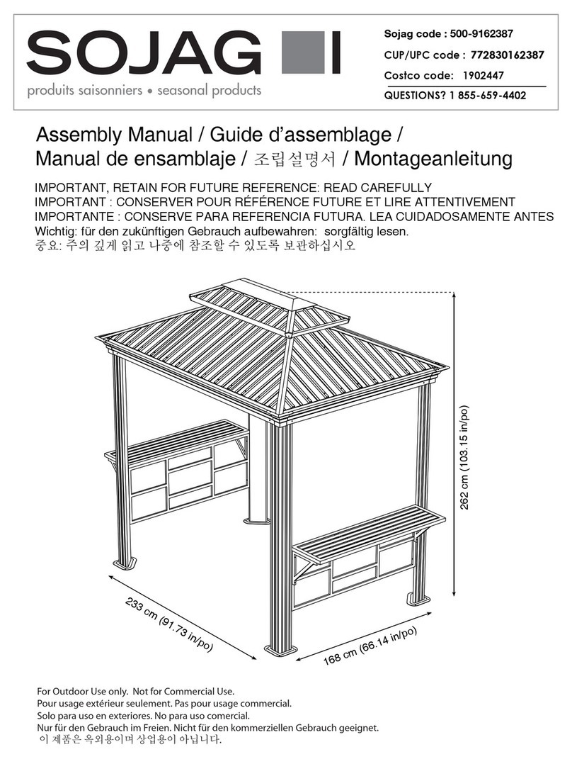 Sojag 500-9162387 Assembly manual