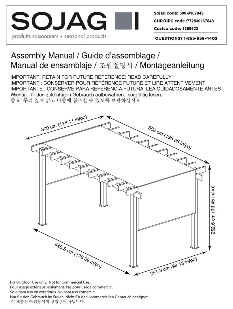 Sojag 500-9167849 Assembly manual
