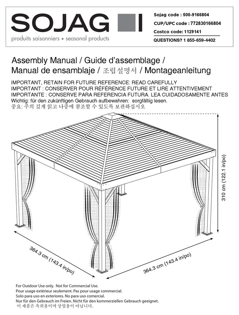 Sojag 500-9166804 Assembly manual Sojag 500-9166804 Assembly manual