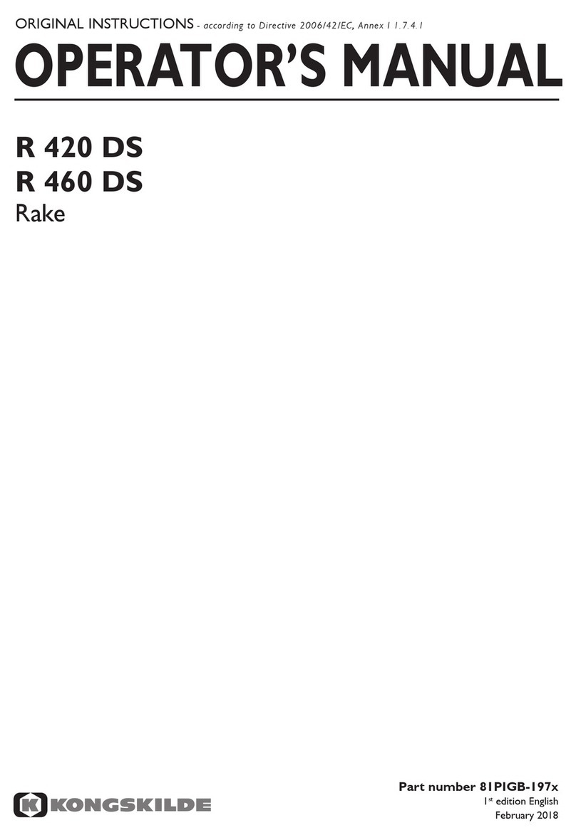 Kongskilde R 420 DS User manual