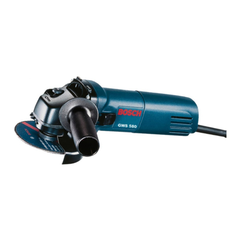 Bosch Professional GWS 580 operating instructions
