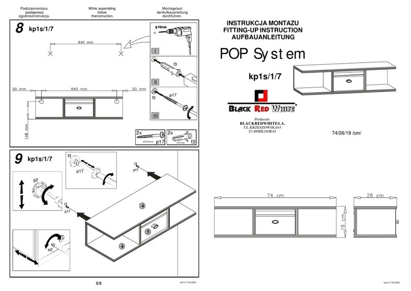 BLACK RED WHITE POP System kp1s/1/7 Fitting-Up Instruction BLACK RED WHITE POP System kp1s/1/7 Fitting-Up Instruction
