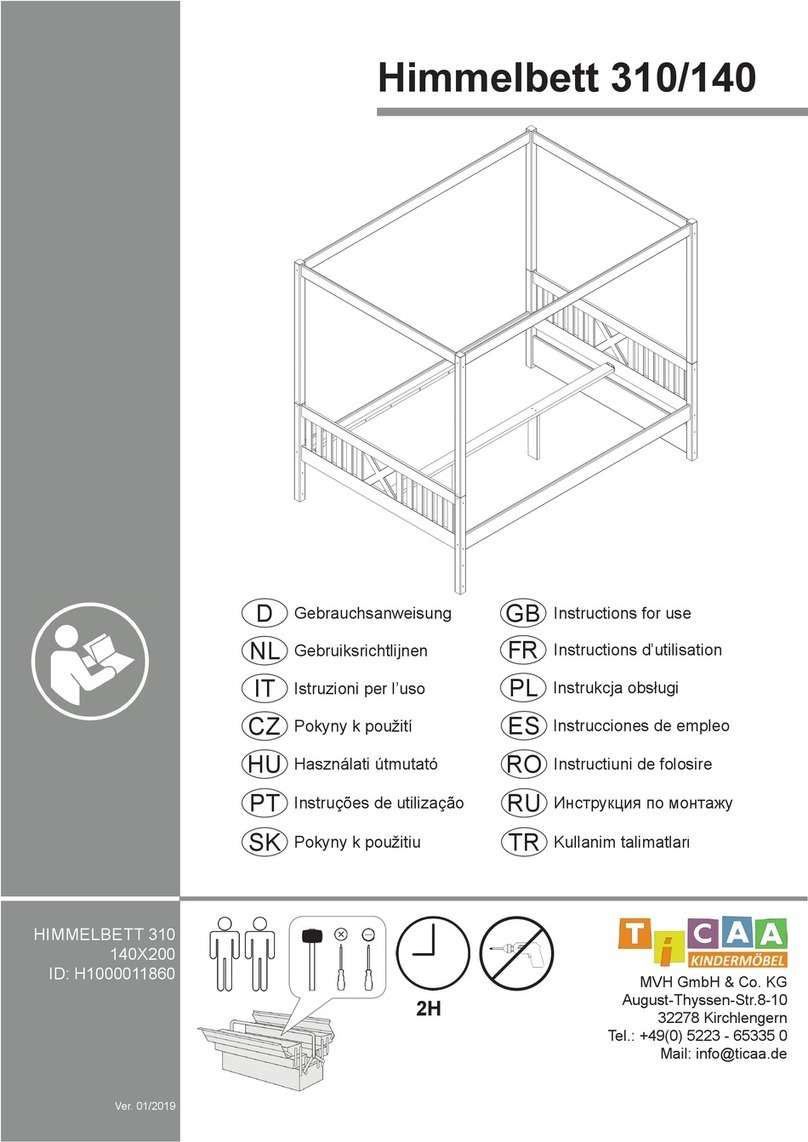 Ticaa HIMMELBETT 310 Instructions for use
