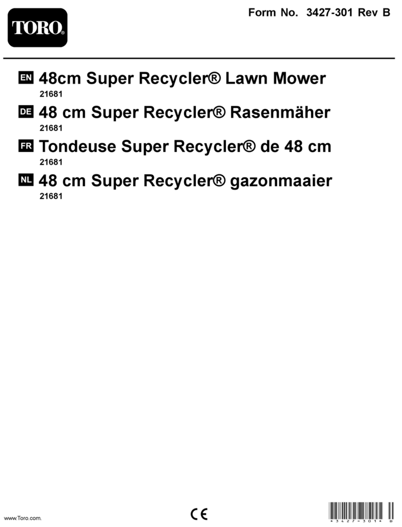 Toro Super Recycler 21681 Operator's manual